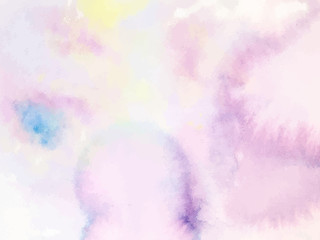 Colorful abstract vector background. Soft pink watercolor stain.