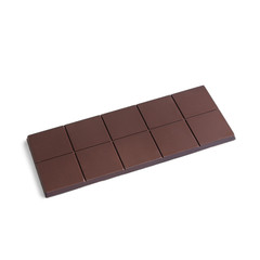 Chocolate bar on a white background