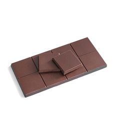Chocolate bar on a white background