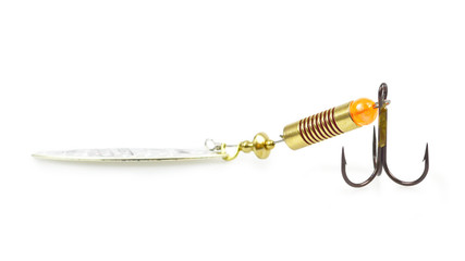 Fishing lure isolated on white background