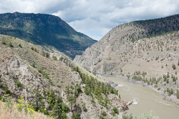 desert canyon of the fraser river, Lillooet, British Columbia, Canada