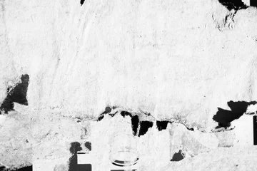 Leer schwarz weiß zerknittertes zerknittertes Papier Textur Hintergrund alte Grunge zerrissene zerrissene Vintage Collage Plakate Plakate leeren Raum Text © Nikola