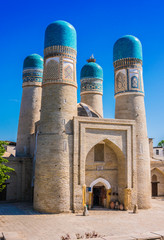 Chor Minor in Bukhara, Uzbekistan - obrazy, fototapety, plakaty