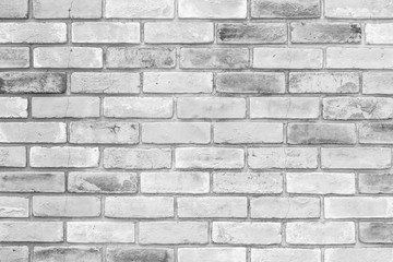 Old white brick wall texture and seamless background