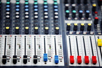 audio sound mixer board background