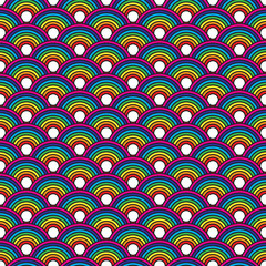 Empowerment rainbow lgbt seamless pattern