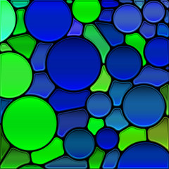 abstract vector stained-glass mosaic background