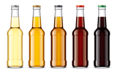 Glass bottles mockup