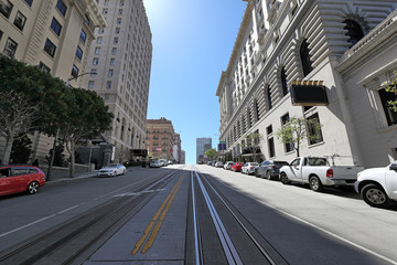 Obraz premium The streets of San Francisco: California Street