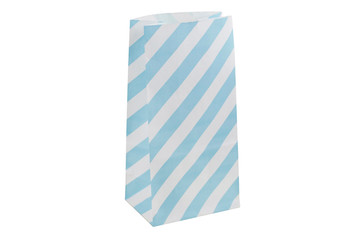 One box with blue stripes