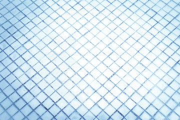 Beautiful closeup textures abstract tiles and bright blue and silver glass pattern wall background and art wallpapers