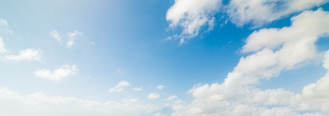 Obraz na płótnie Canvas Soft clouds and blue sky in Guadeloupe
