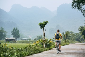 Trip by bike in Vietnam