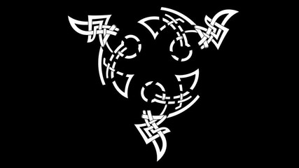 Animated triskell - the traditional Celtic pattern.