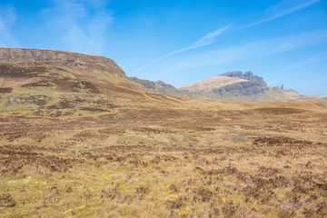 The Storr Trotternish Old Man of Storr Landscape Panorama Highlands Isle of Skye Scotland