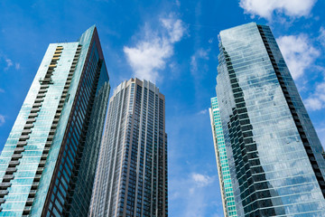 Fototapeta premium Glass Residential Skyscrapers in the Streeterville neighborhood of Chicago