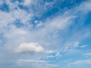 Obraz premium Nature blue sky with cloudy