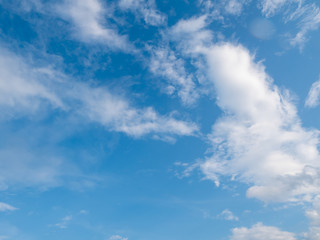 Nature blue sky with cloudy