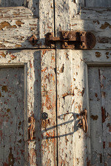 old door with lock