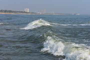 Chennai, Tamilnadu, India: Febrauary 15, 2019 - Covelong Beach in Chennai