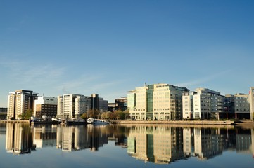 Fototapeta premium Modern apartment buildings in Stockholm - Sweden