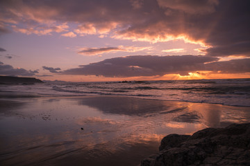 Obraz premium sunset on the beach