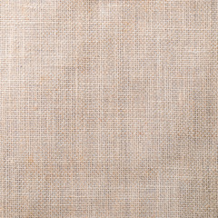 Naklejka na ściany i meble Hessian sackcloth woven texture pattern background in light red cream beige brown color