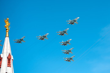 Airplane in the sky