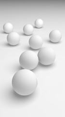 White abstract background. Lowpoly backdrop. Crumpled paper. 3D illustration