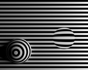 monochrome stripes background black and white straight with balls