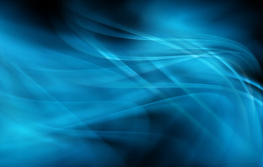 Fototapeta premium Abstract blue background, abstract lines twisting into beautiful bends