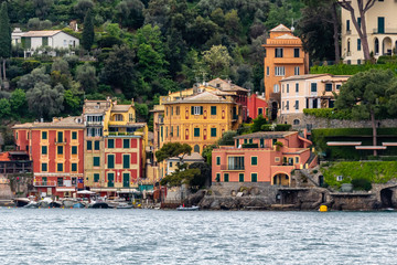 the village of Portofino, on the coast League, in Italy