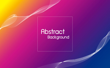 Abstract color with line wave background vector illustration