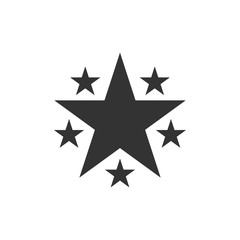 Star icon isolated. Favorite, Best Rating, Award symbol. Flat design. Vector Illustration