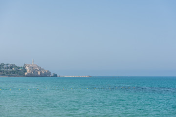 Cityscape of Jaffa as seen from Tel Aviv, Tel Aviv, Israel