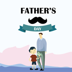Happy Father's Day Celebration Vector Template Design Illustration