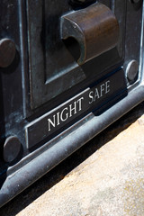 night safe embedded into external wall of bank branch
