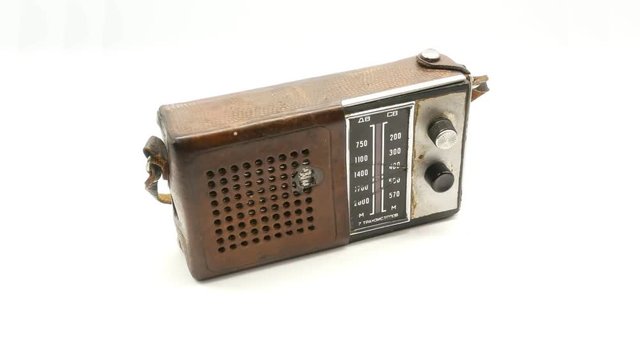 Old soviet vintage radio receiver 4k
