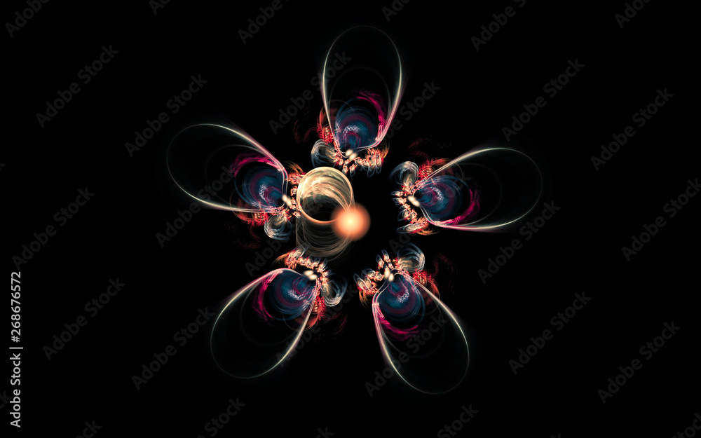 Fototapete digital generated image in the form of abstract geometric shapes of various shades and colors for use in web design and computer graphics
