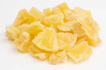 heap of dried pineapple pieces - 268676587