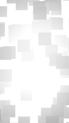 White abstract background. Misty backdrop with grey squares. 3D illustration