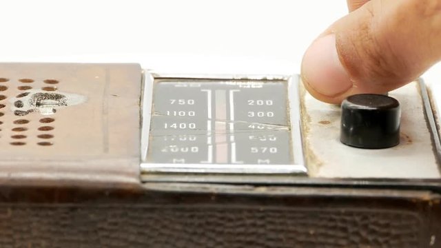 Old soviet vintage radio receiver 4k