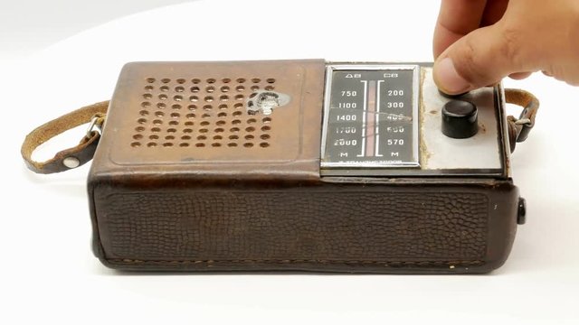 Old soviet vintage radio receiver 4k