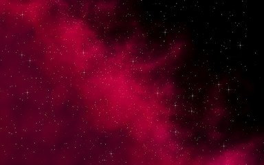 Fototapeta premium Colorful and beautiful space background. Outer space. Starry outer space texture. Templates, red background. 3D illustration