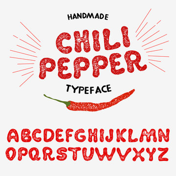 Vintage font design, handwritten alphabet.