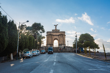 Fototapeta na wymiar The victory gate of Aux Mort in Constantine, Algeria