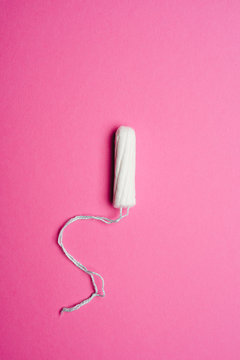 Tampon on pink