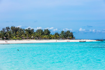 Kendwa beach in  Unguja aka Zanzibar Island Tanzania East Africa