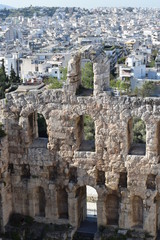 Fototapeta na wymiar Amfiteatr, Akropol, Ateny, Grecja