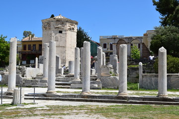 Fototapeta na wymiar Agora w Atenach, Grecja , ruiny starozytne